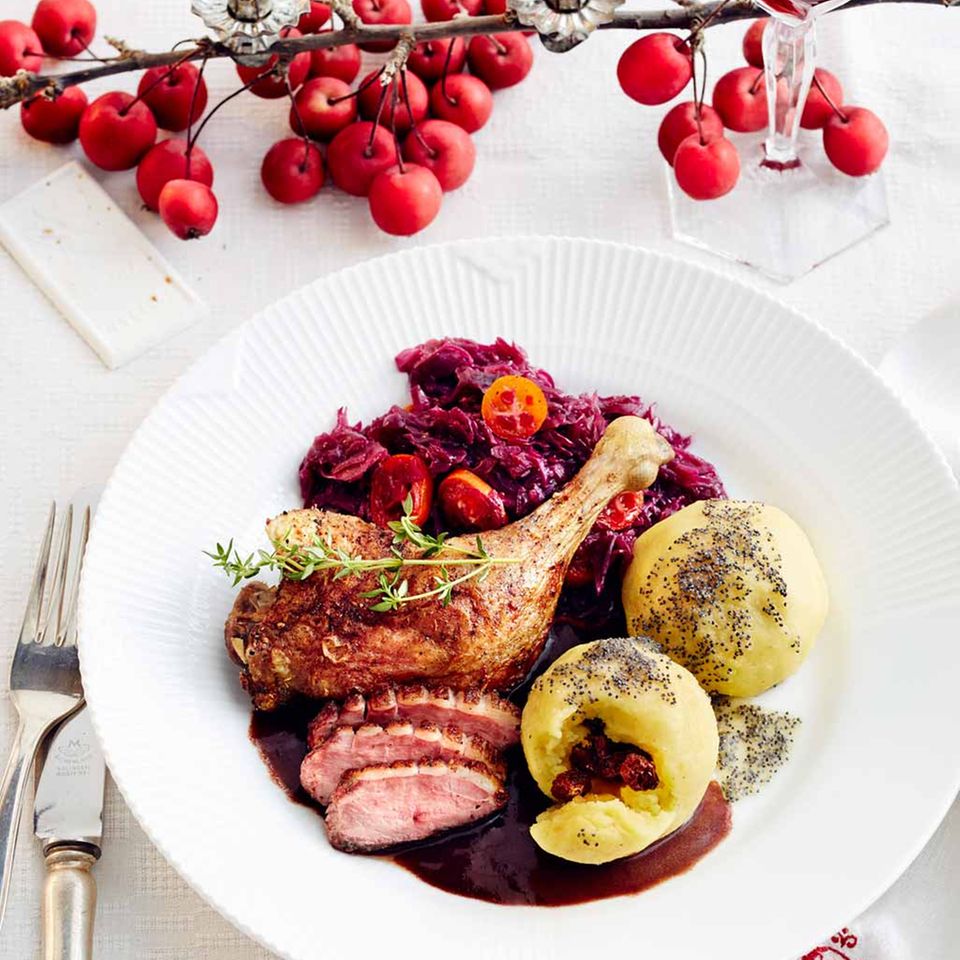 Weihnachtsessen, Weihnachtsmenüs, Weihnachten, Gans