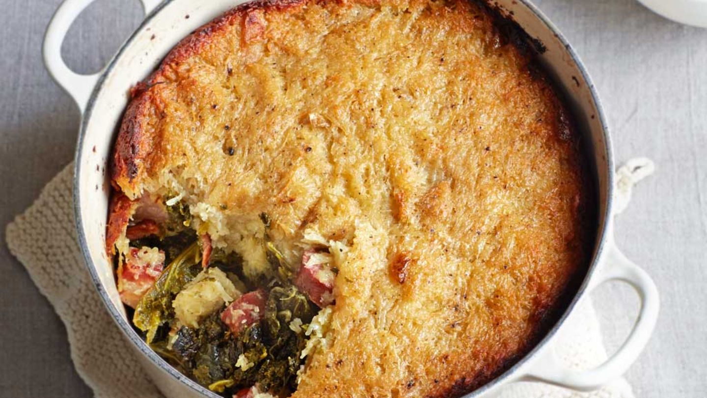 Grünkohl-Kartoffel-Kuchen Rezept