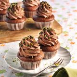 Birnen-Schoko-Cupcakes mit Nuss-Ganache