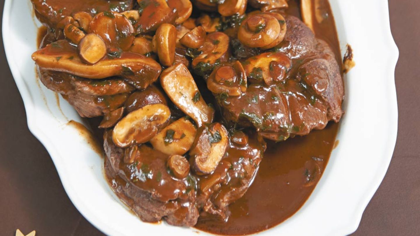 Hirschkeule: leckeres Rezept mit Pilzsauce