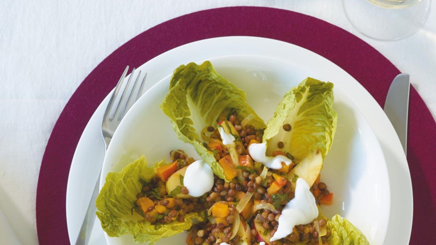 Linsen-Kürbis-Salat Rezept