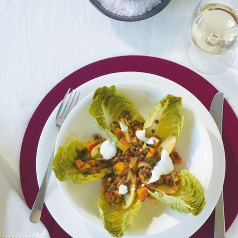 Linsen-Kürbis-Salat