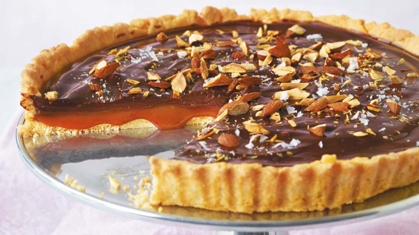 Karamell-Schoko-Tarte Rezept