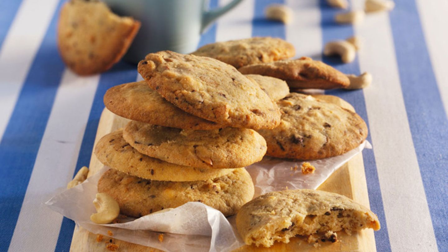 Schoko-Cashew-Cookies Rezept