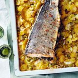 Ofenlachs mit Kräuterfüllung