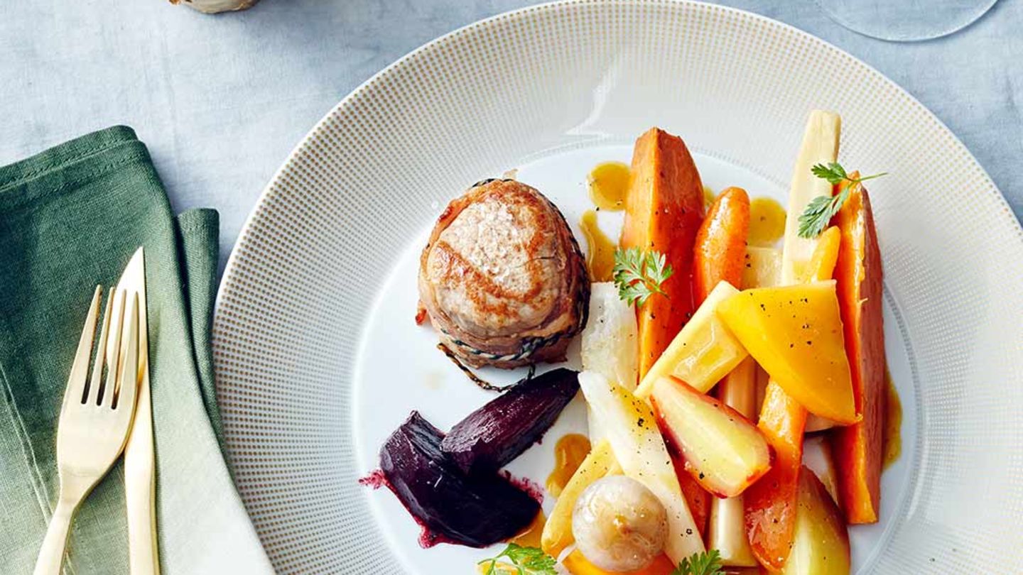 Ofengemüse mit Schweinefilet Rezept