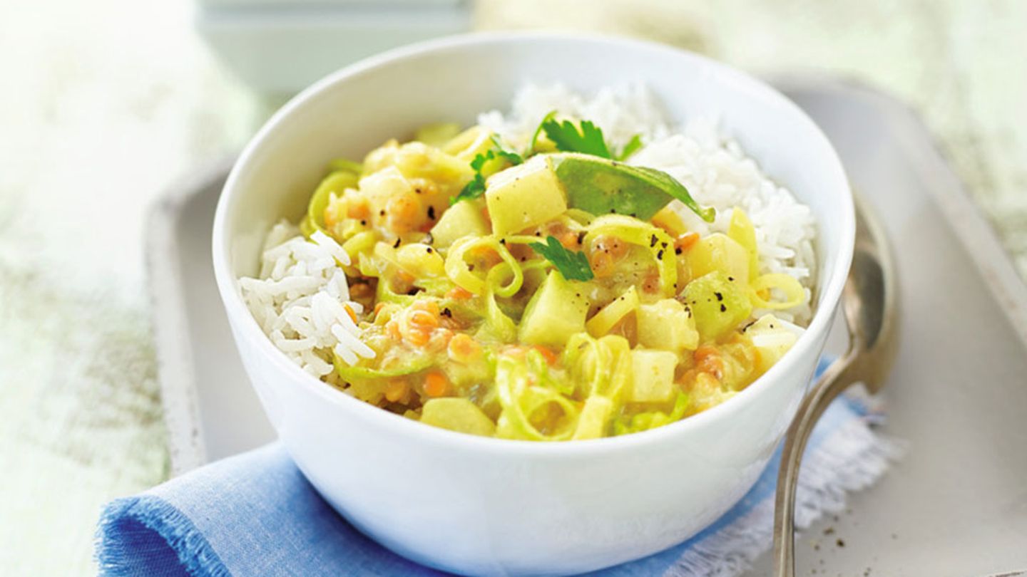 Kohlrabi-Linsen-Curry Rezept