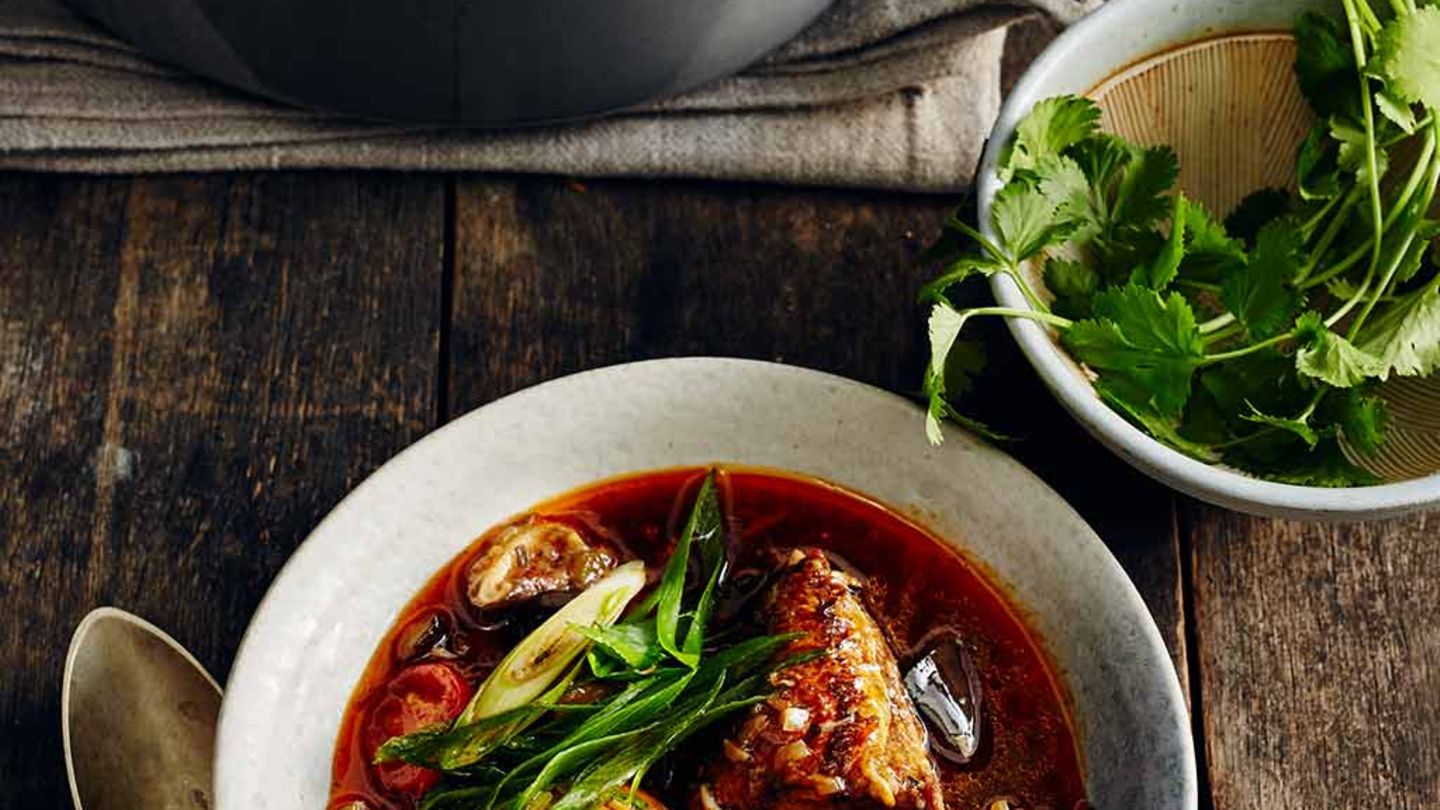 Shiitake-Eintopf mit Hähnchen Rezept