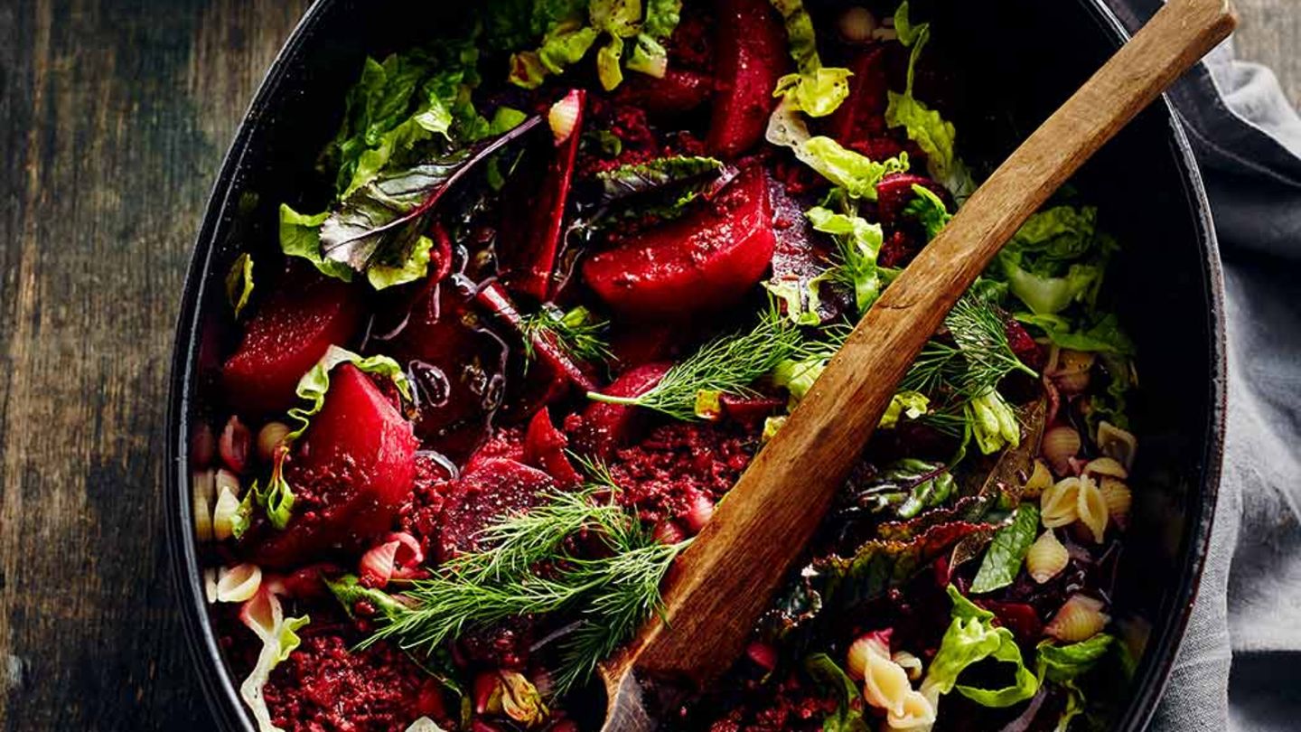 Rote-Bete-Eintopf mit Hackfleisch und Dill Rezept