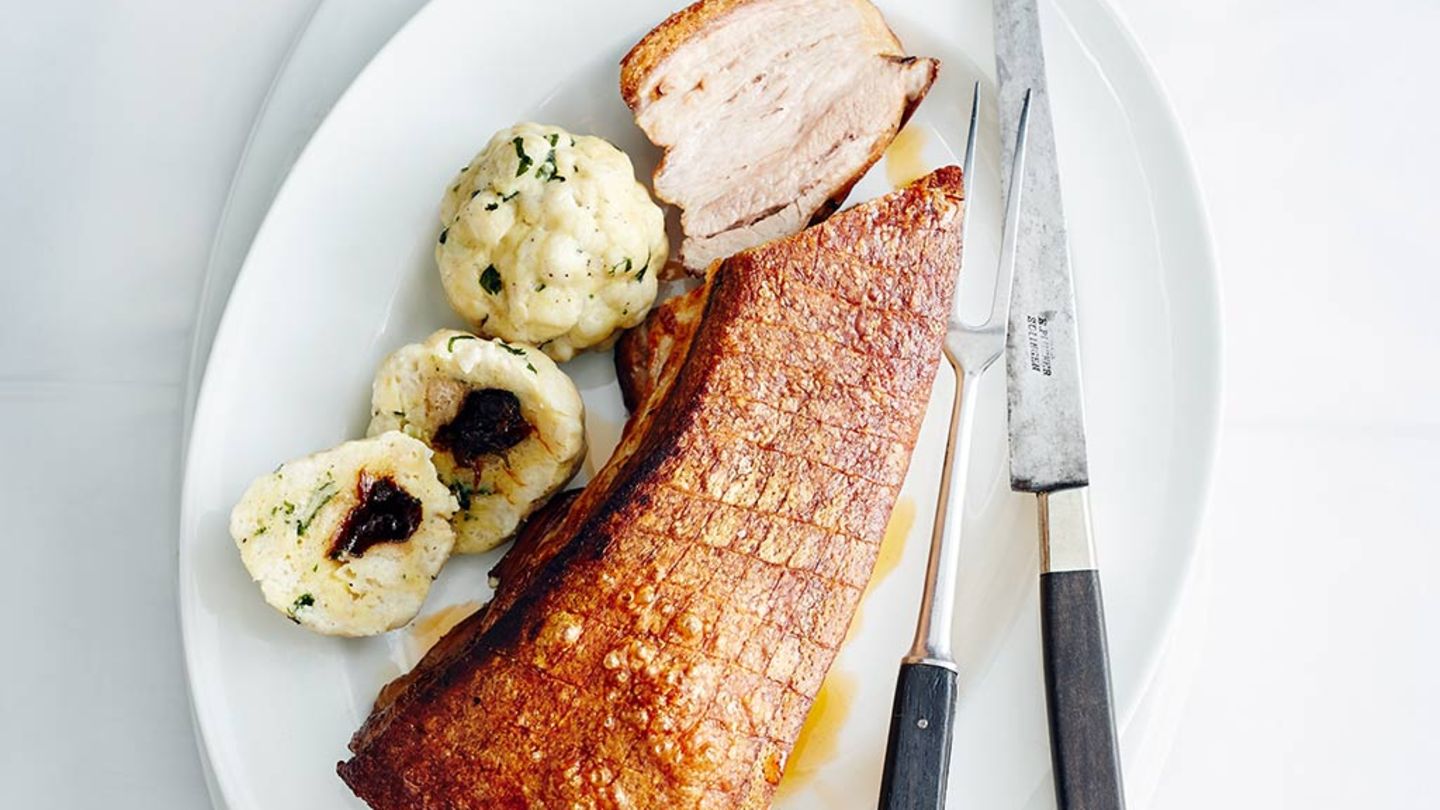 Schweinebauch mit Krautsalat Rezept