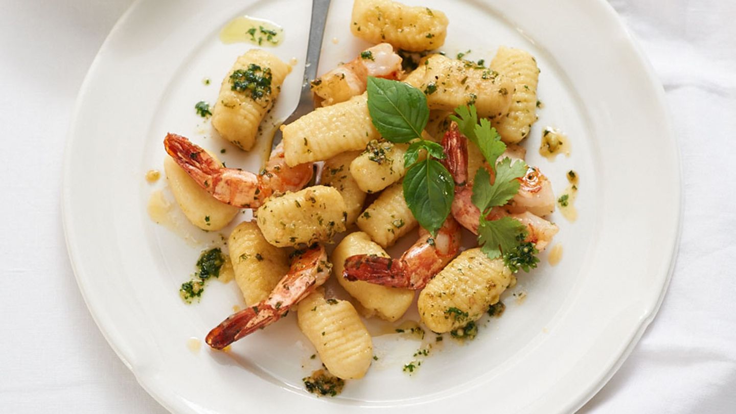 Gnocchi mit Garnelen und Thai-Basilikum Rezept