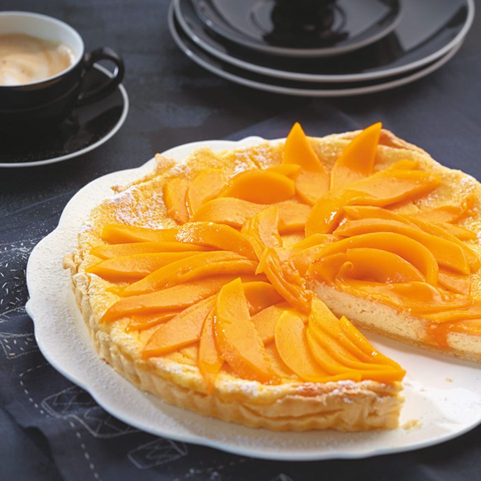 Quark-Tarte mit Mango Rezept - [ESSEN UND TRINKEN]