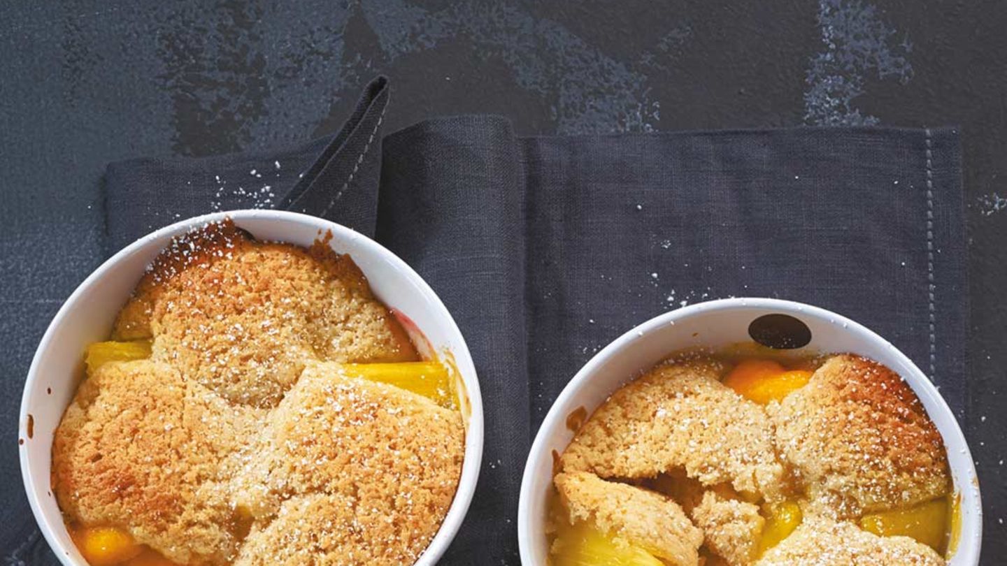 Kaki-Ananas-Cobbler Rezept