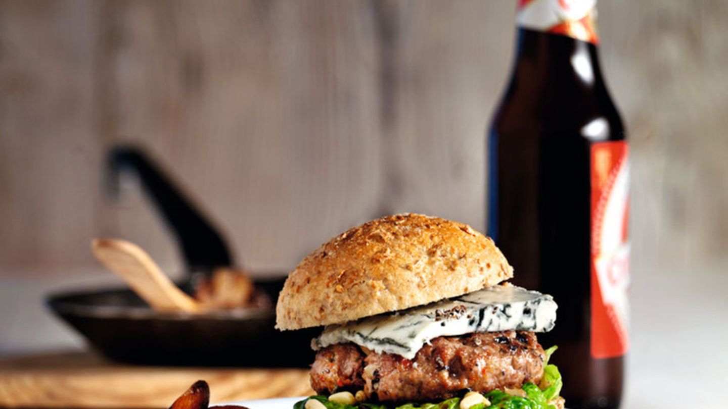 BuffaloRanchBurger mit MarsalaChampignons Rezept [ESSEN UND TRINKEN]