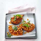 Süßkartoffel mit Kichererbsen-Curry
