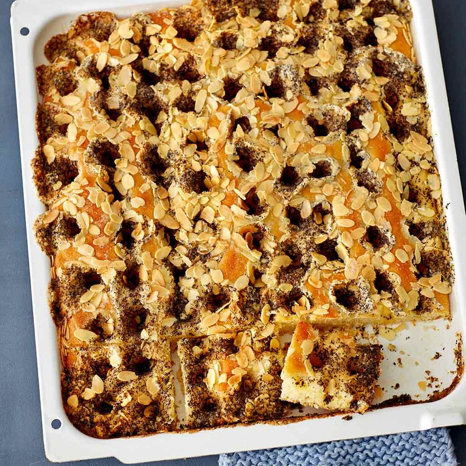 Butterkuchen mit Mohn