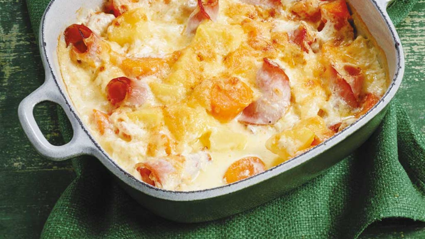 Kartoffel-Kasseler-Gratin Rezept