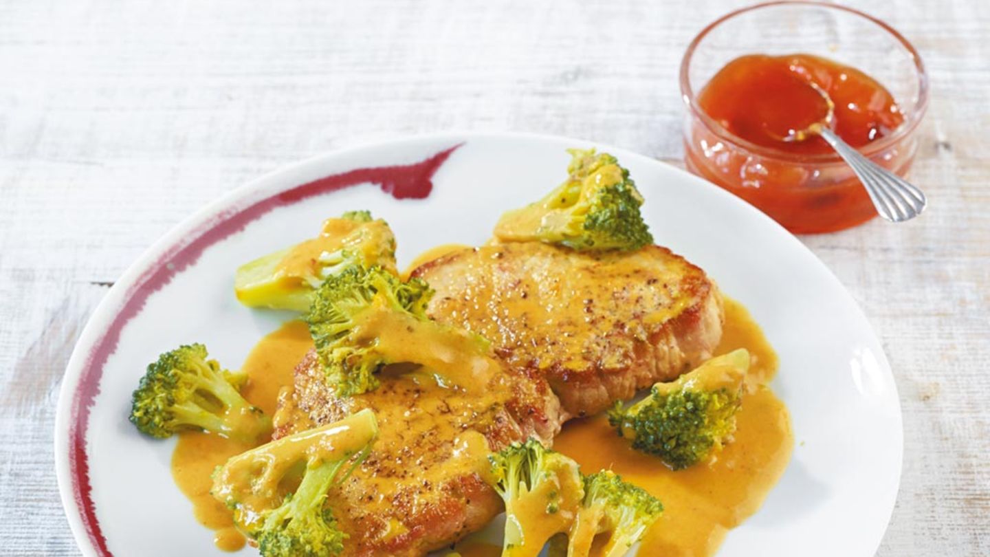 Curryschnitzel mit Broccoli Rezept