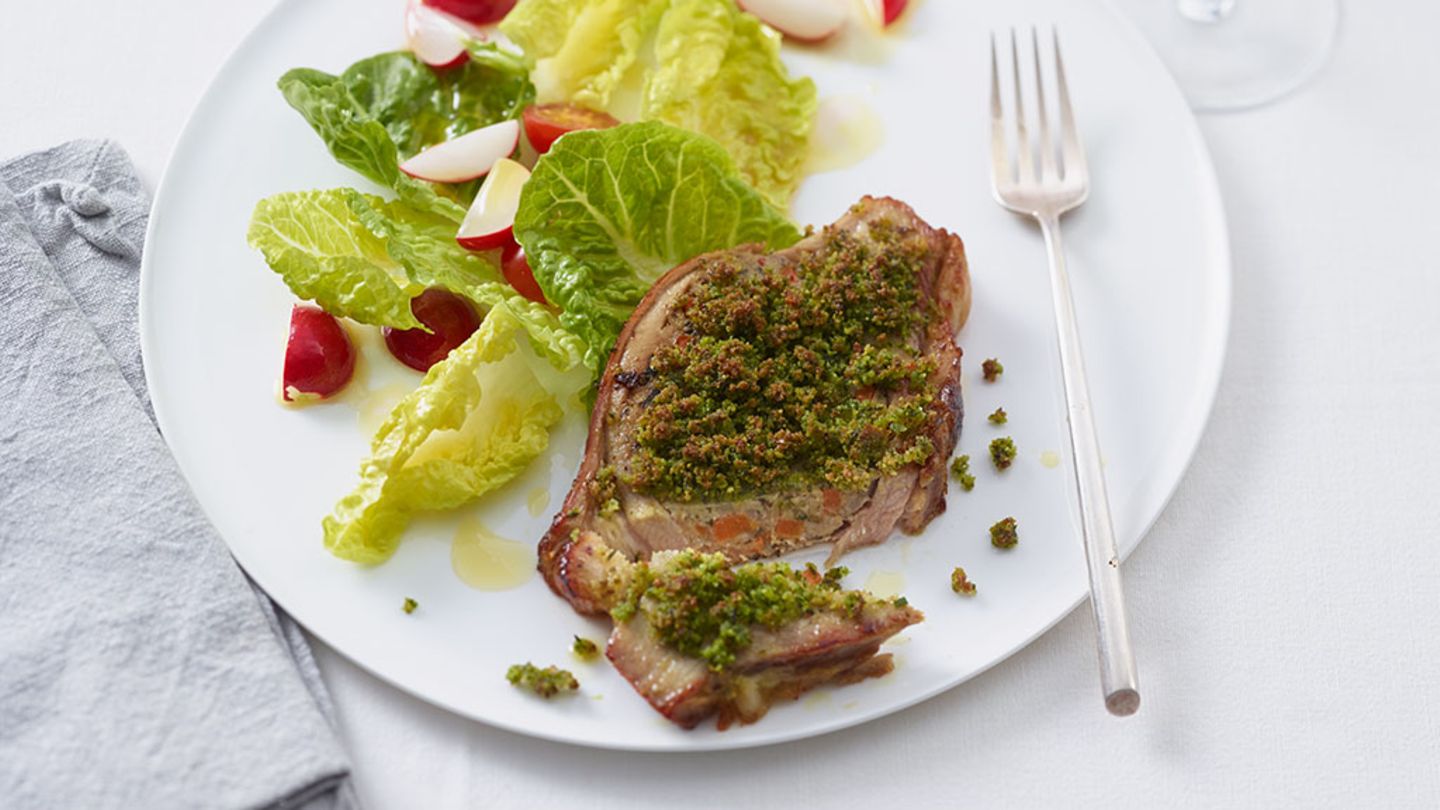 Kalbsbrust mit Kräuterkruste Rezept