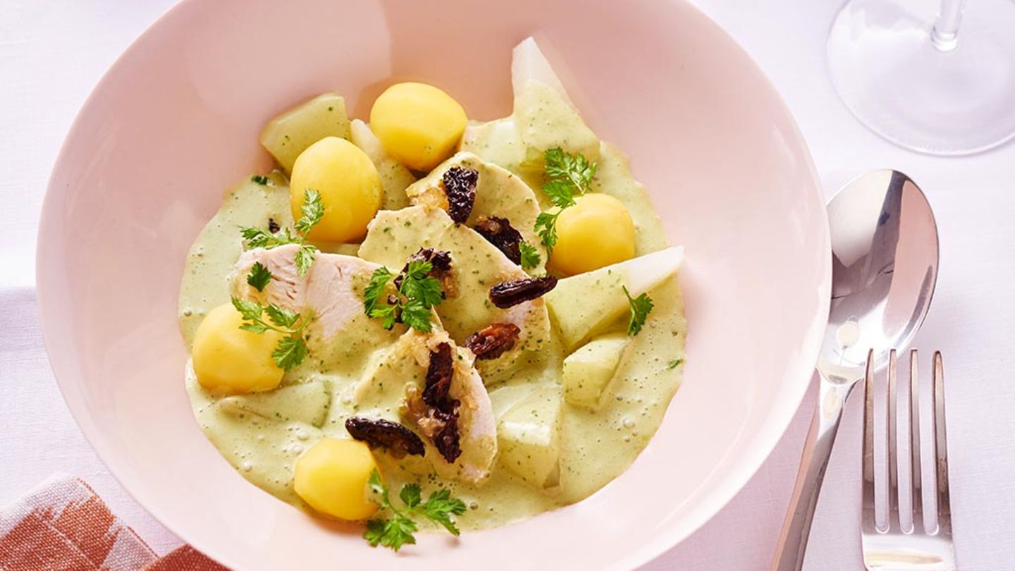 Hühnerfrikassee mit Morcheln Rezept