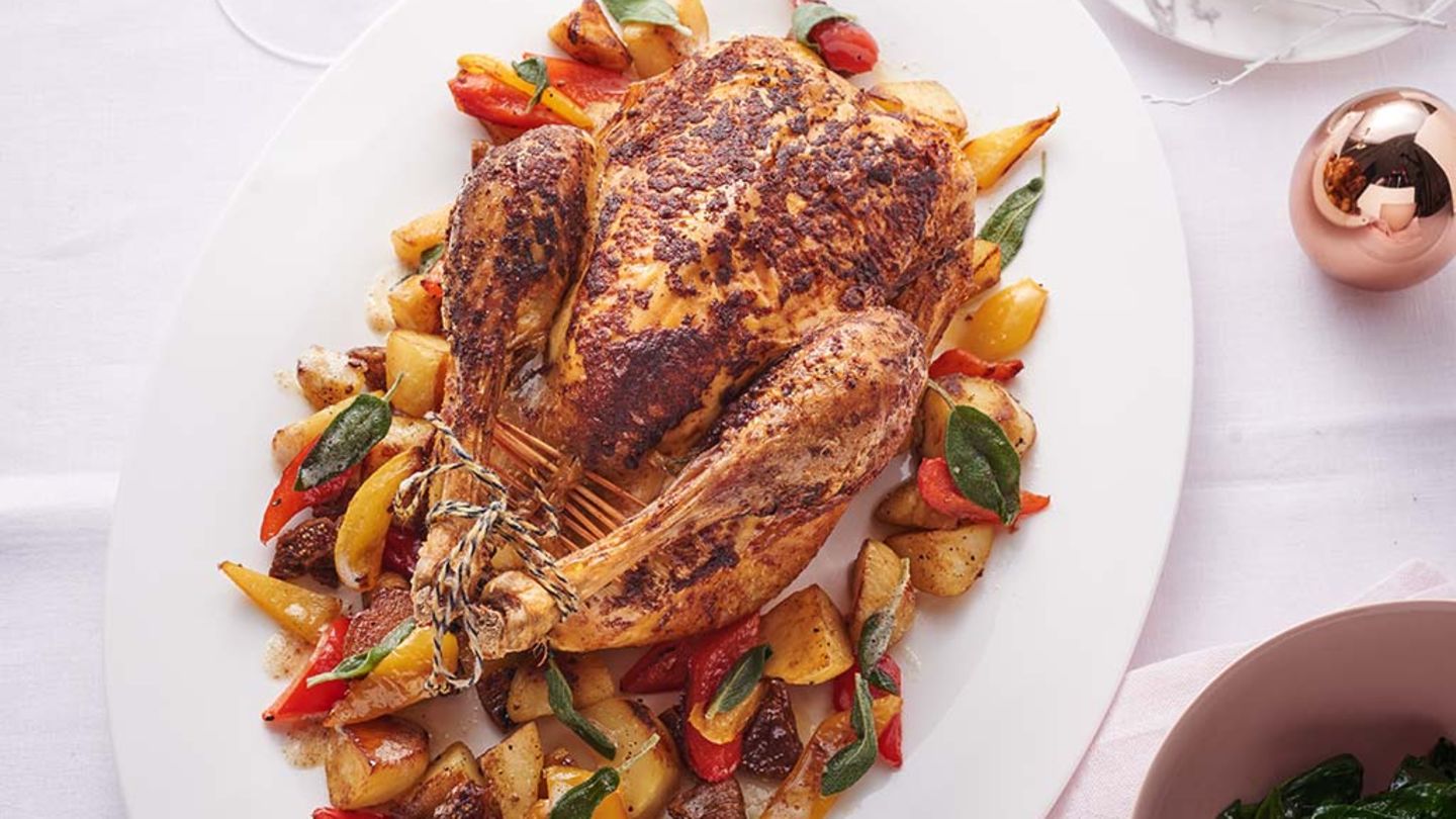 Maispoularde mit Paprikabutter Rezept