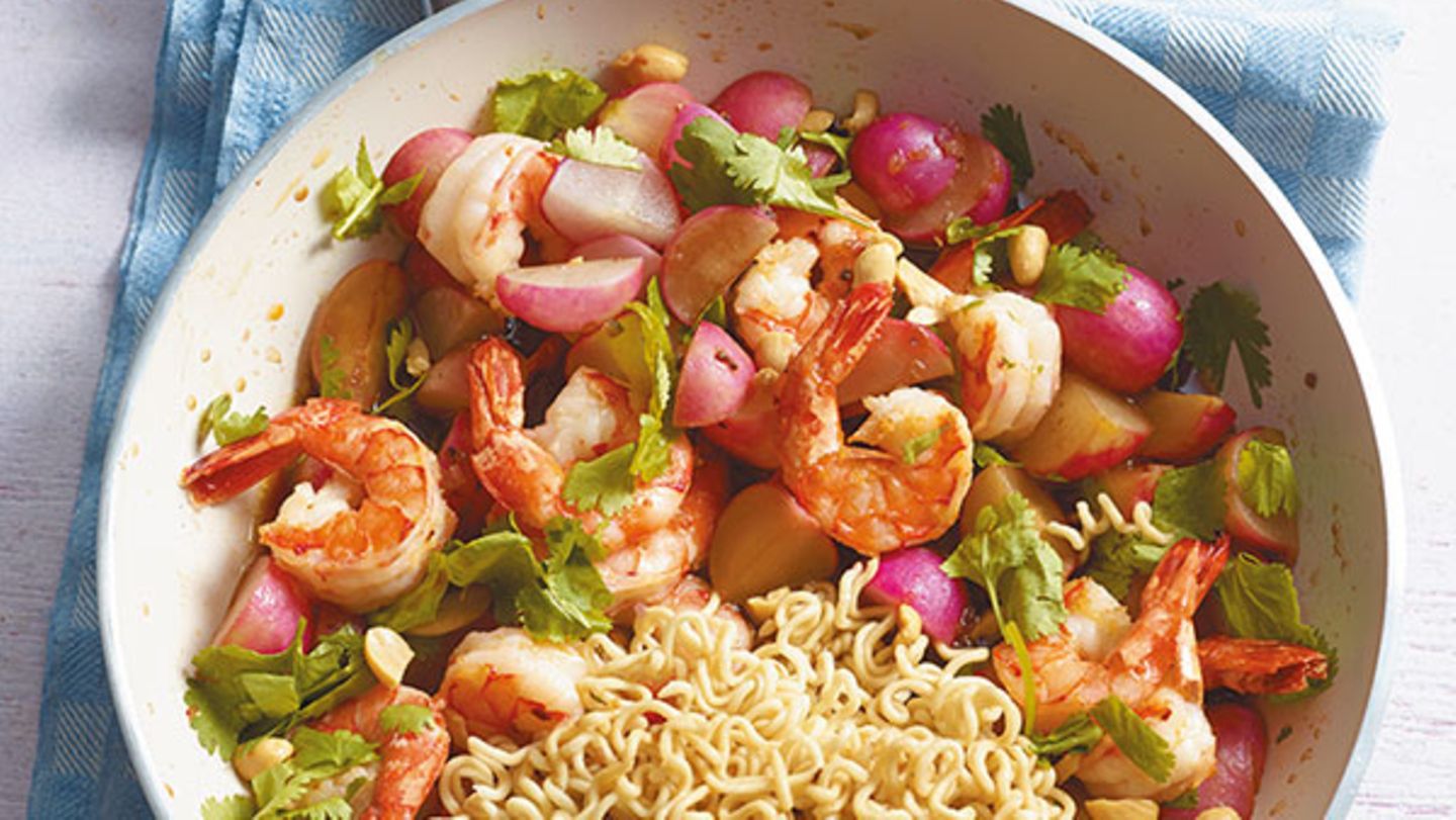 Garnelen-Radieschen-Pfanne Rezept