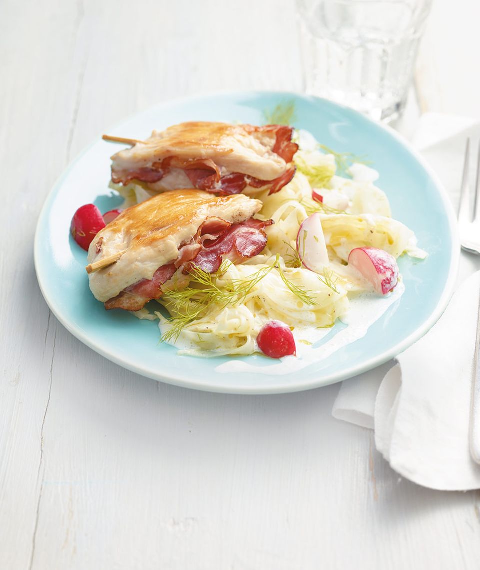 Hähnchenschnitzel auf Gemüse Hähnchenschnitzel auf Gemüse