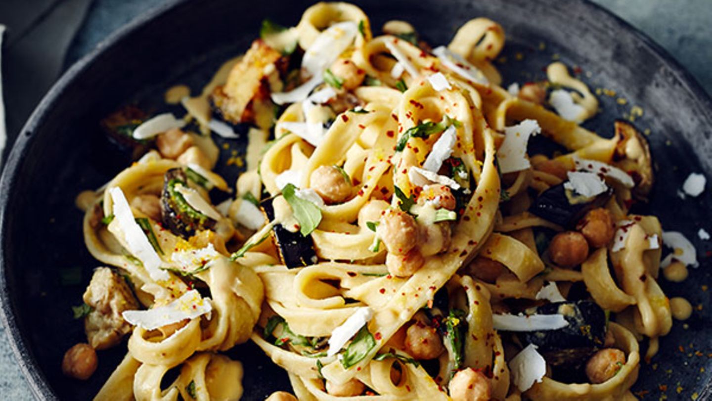 Fettuccine mit Kichererbsen Rezept