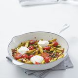 Gebratener Spargel mit Ziegenfrischkäse
