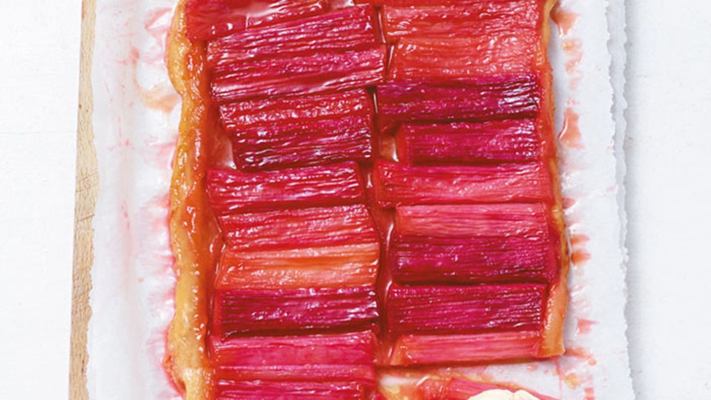 Rhabarber-Tarte-Tatin Rezept