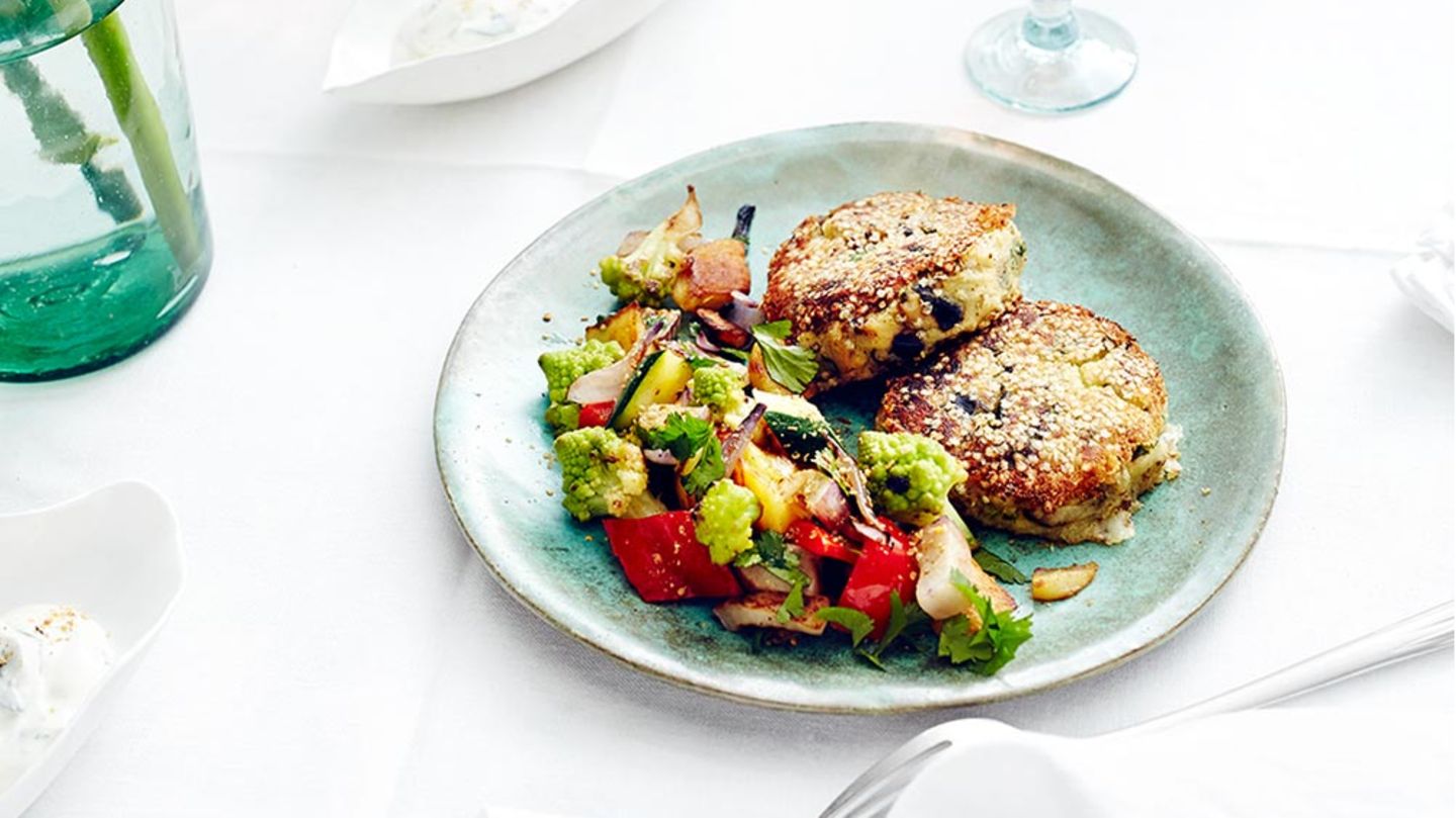 Kartoffel-Auberginen-Küchlein Rezept