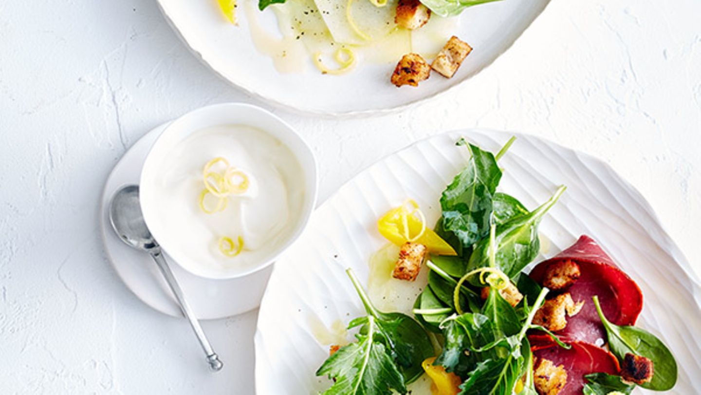 Kohlrabisalat mit Zitronen-Dip Rezept