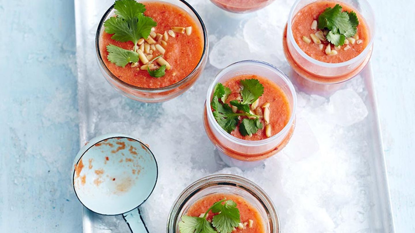 Nektarinen-Gazpacho Rezept