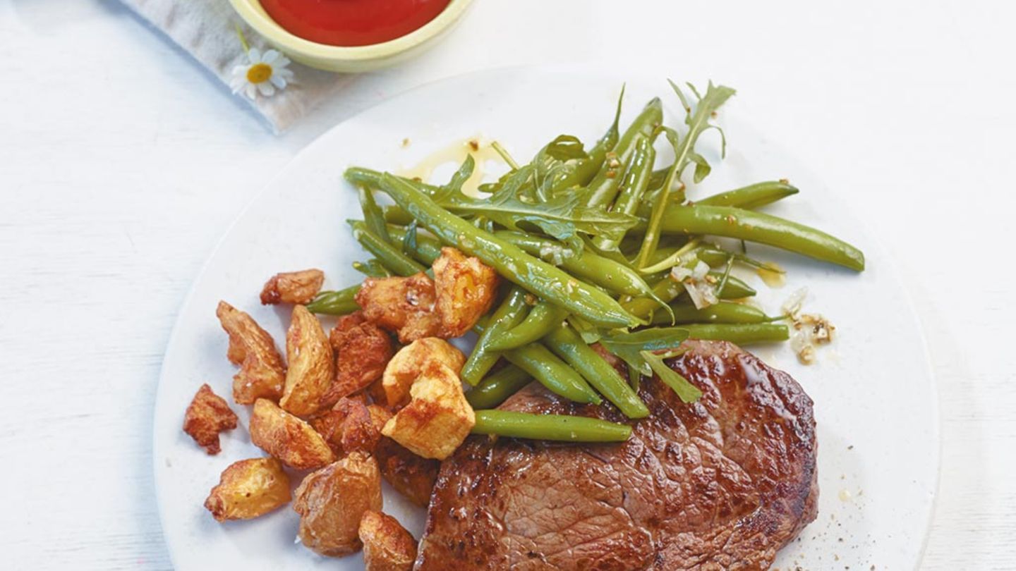 Bohnen-Rauke-Salat Rezept