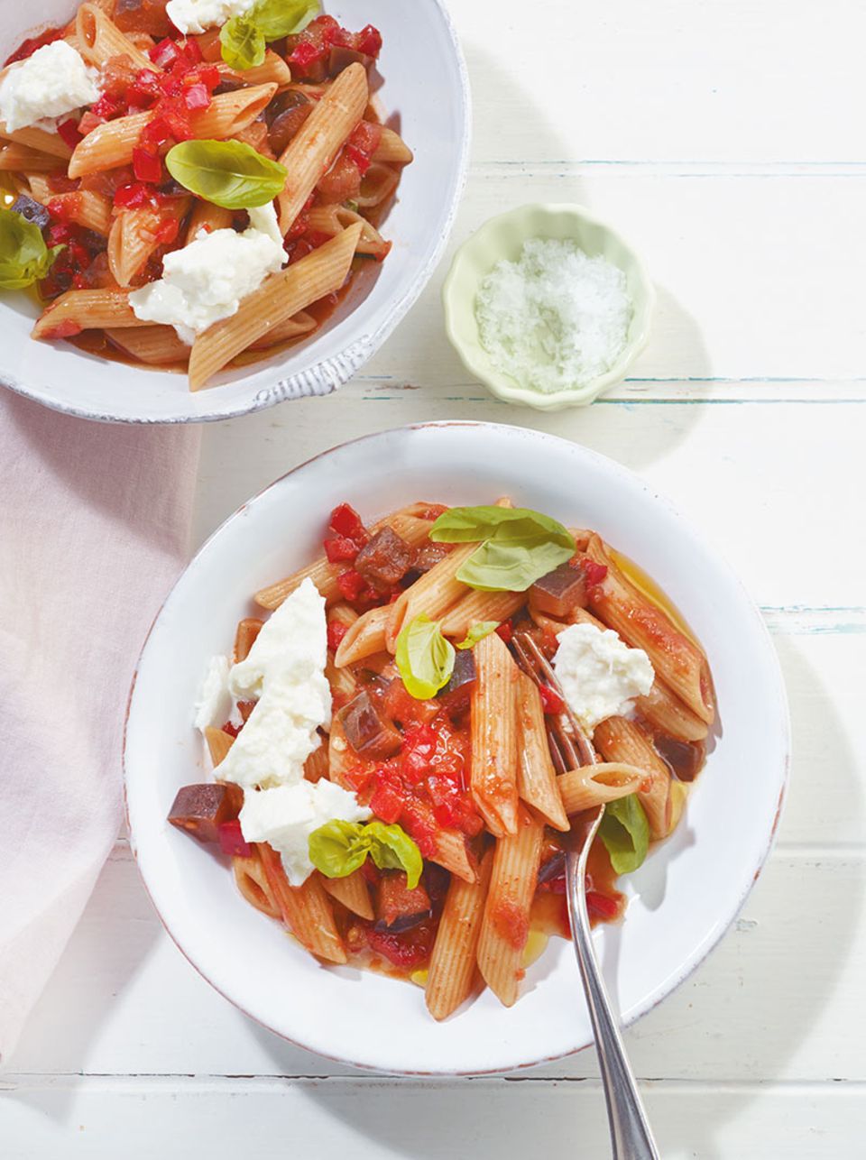 Auberginen-Paprika-Pasta Auberginen-Paprika-Pasta