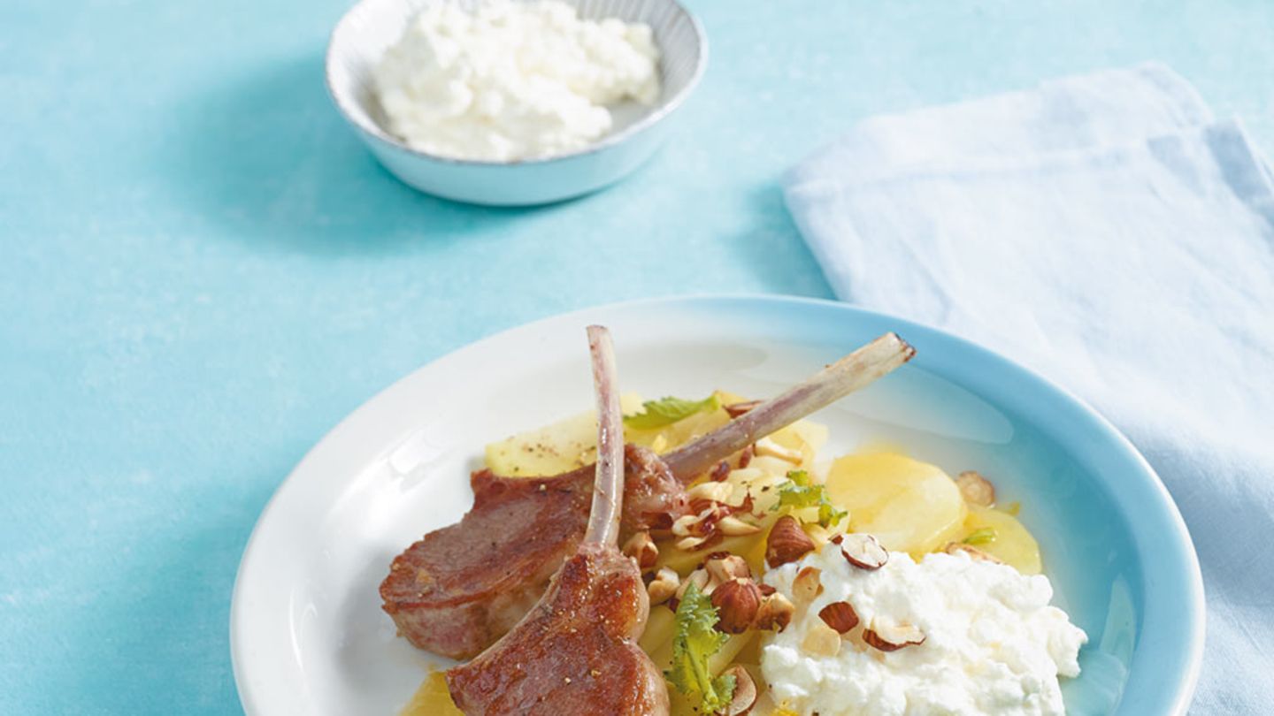 Kohlrabi mit Lammkoteletts Rezept