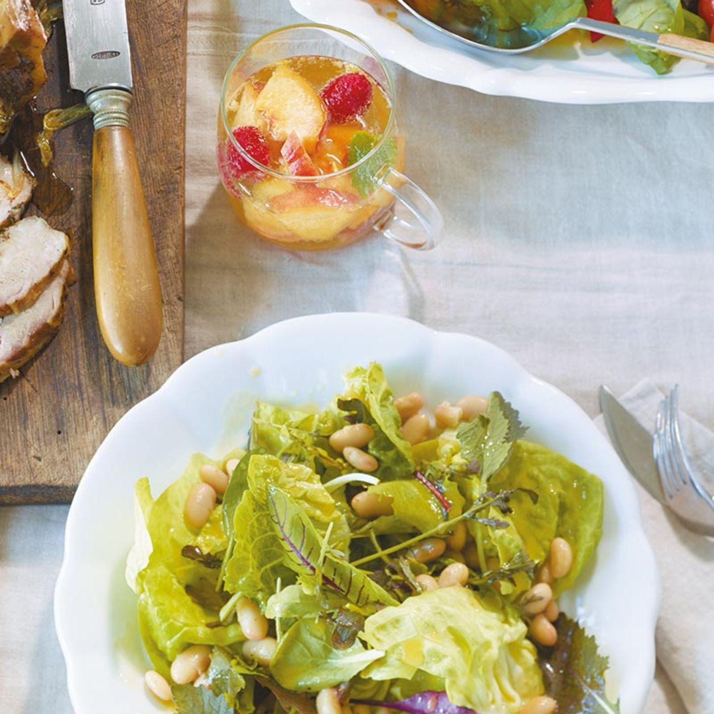 Gruner Salat Mit Bohnen Rezept Essen Und Trinken