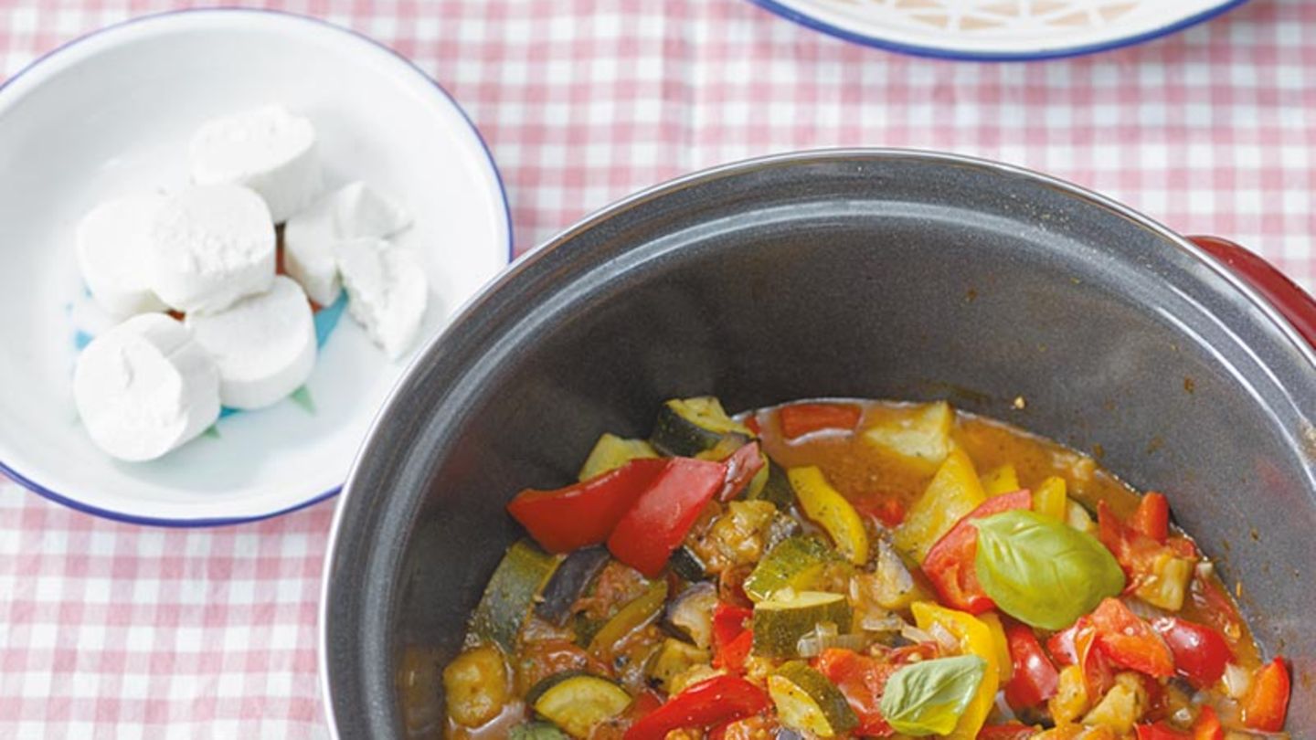 Ratatouille mit Ziegenkäse Rezept