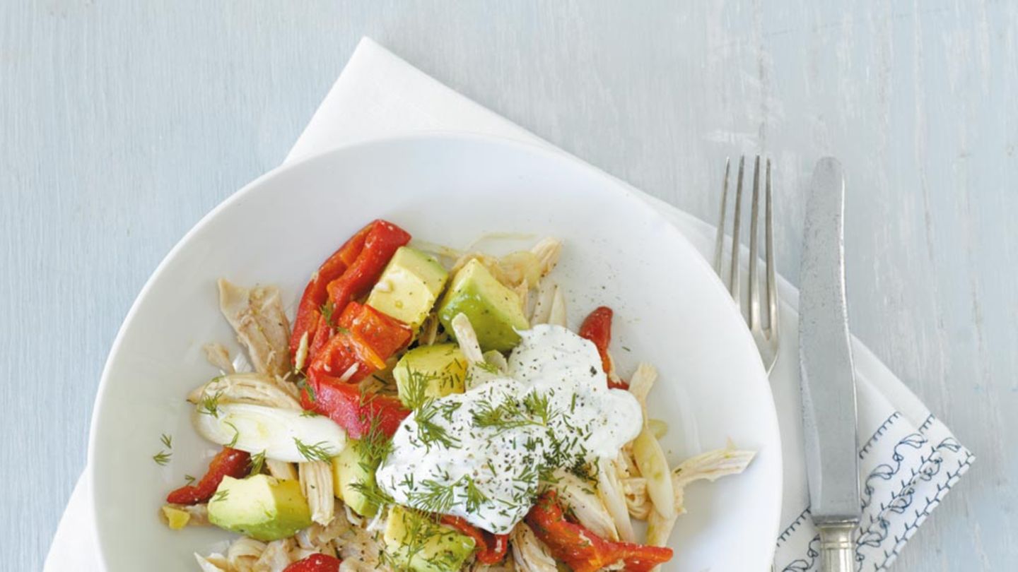 Brathähnchensalat Rezept