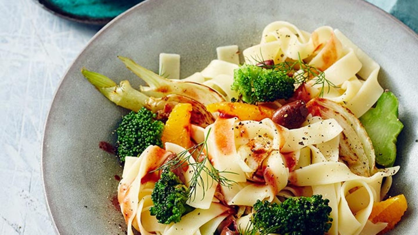 Gemüse-Fettuccine Rezept
