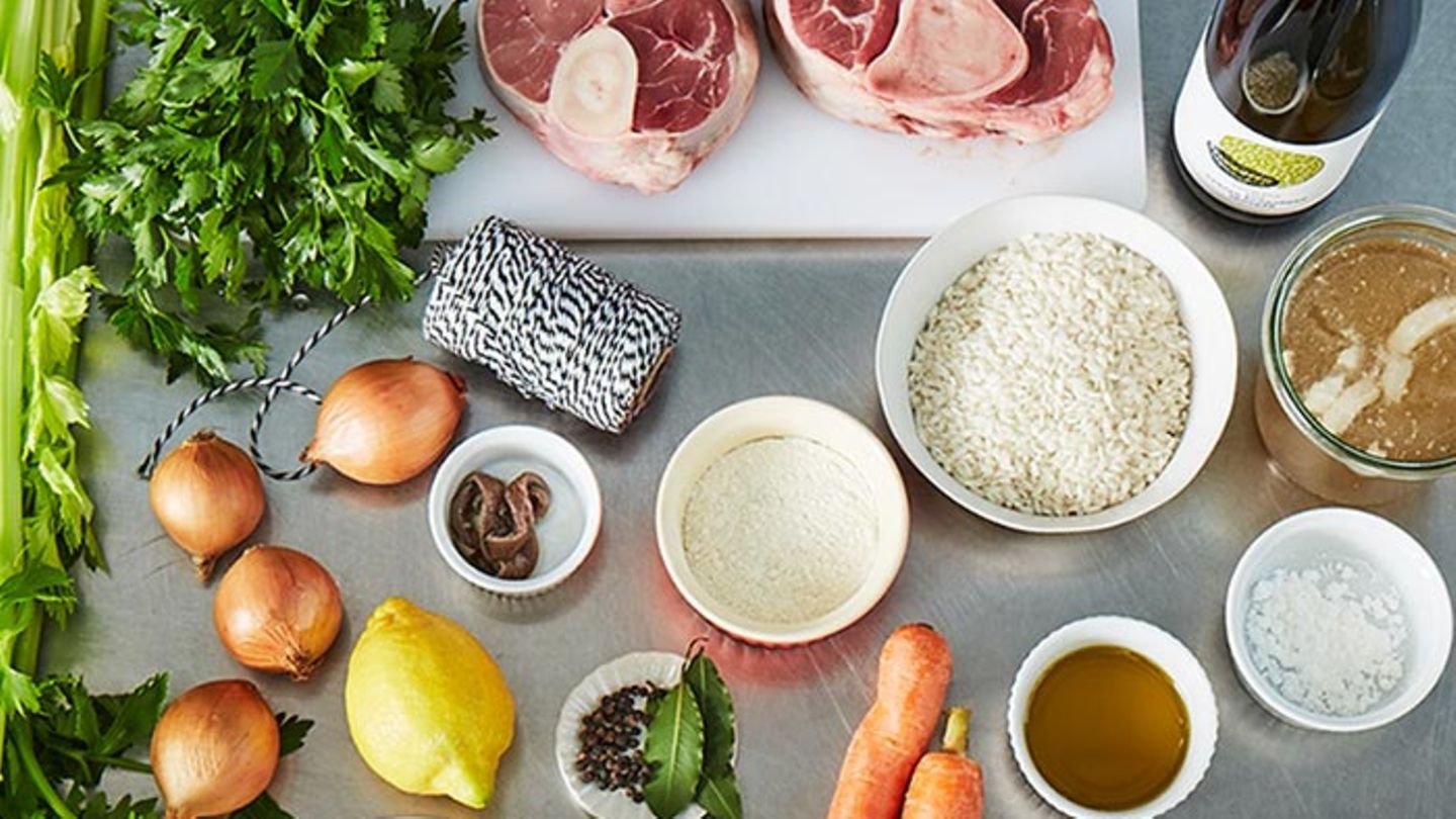 Geschmorte Kalbshaxenscheiben (Ossobuco) Rezept