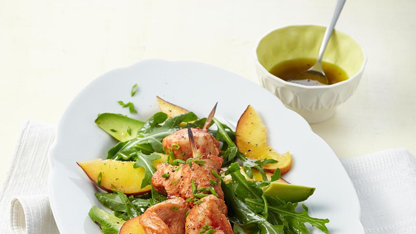 Glasierte Hähnchenspieße Rezept