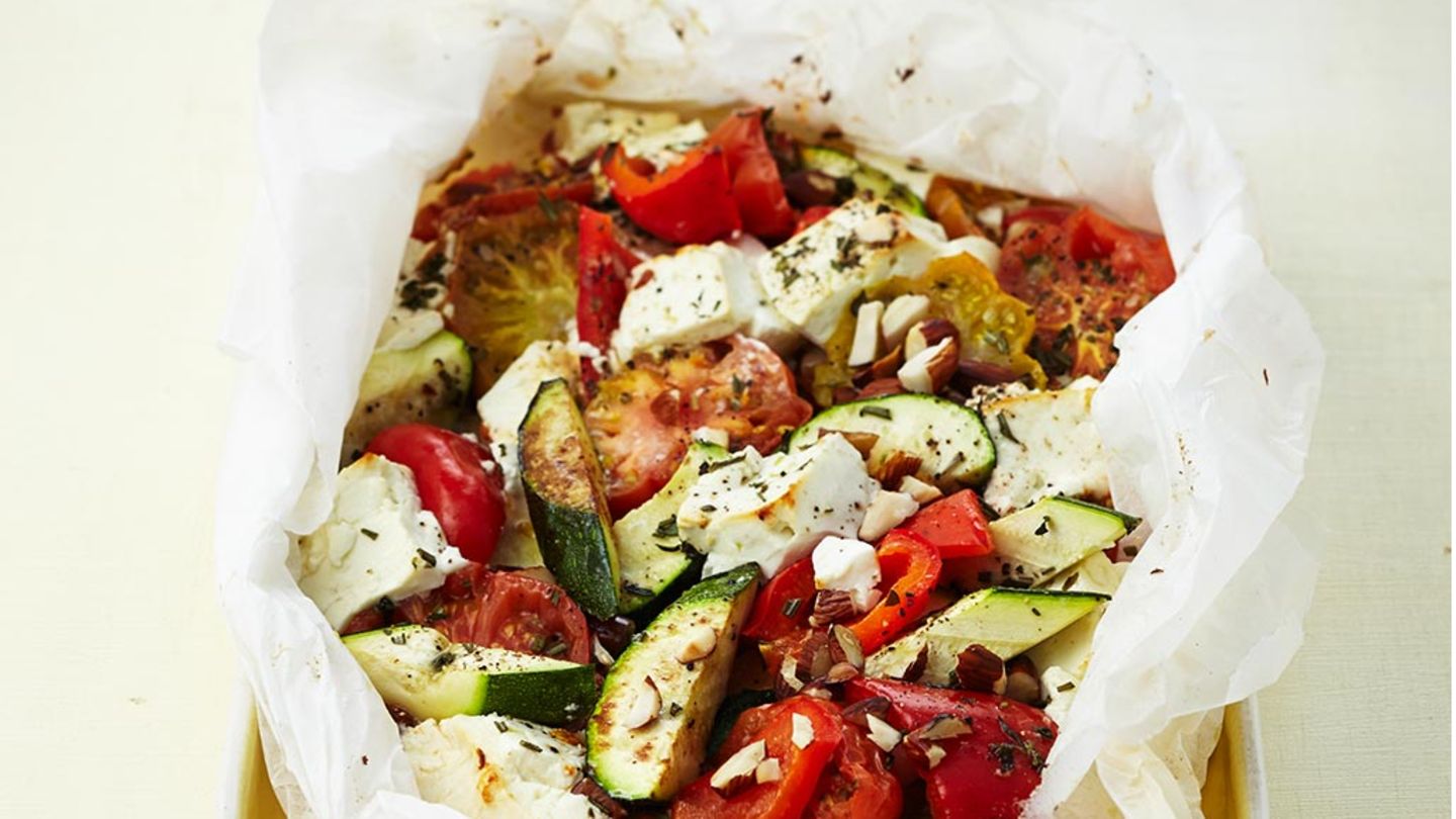 Ofengemüse mit Feta: einfaches Rezept