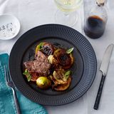 Rinderleber mit Tomaten und Feigen