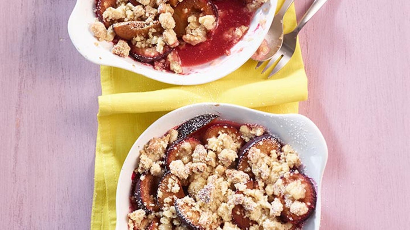 Zwetschgen-Crumble Rezept - [ESSEN UND TRINKEN]