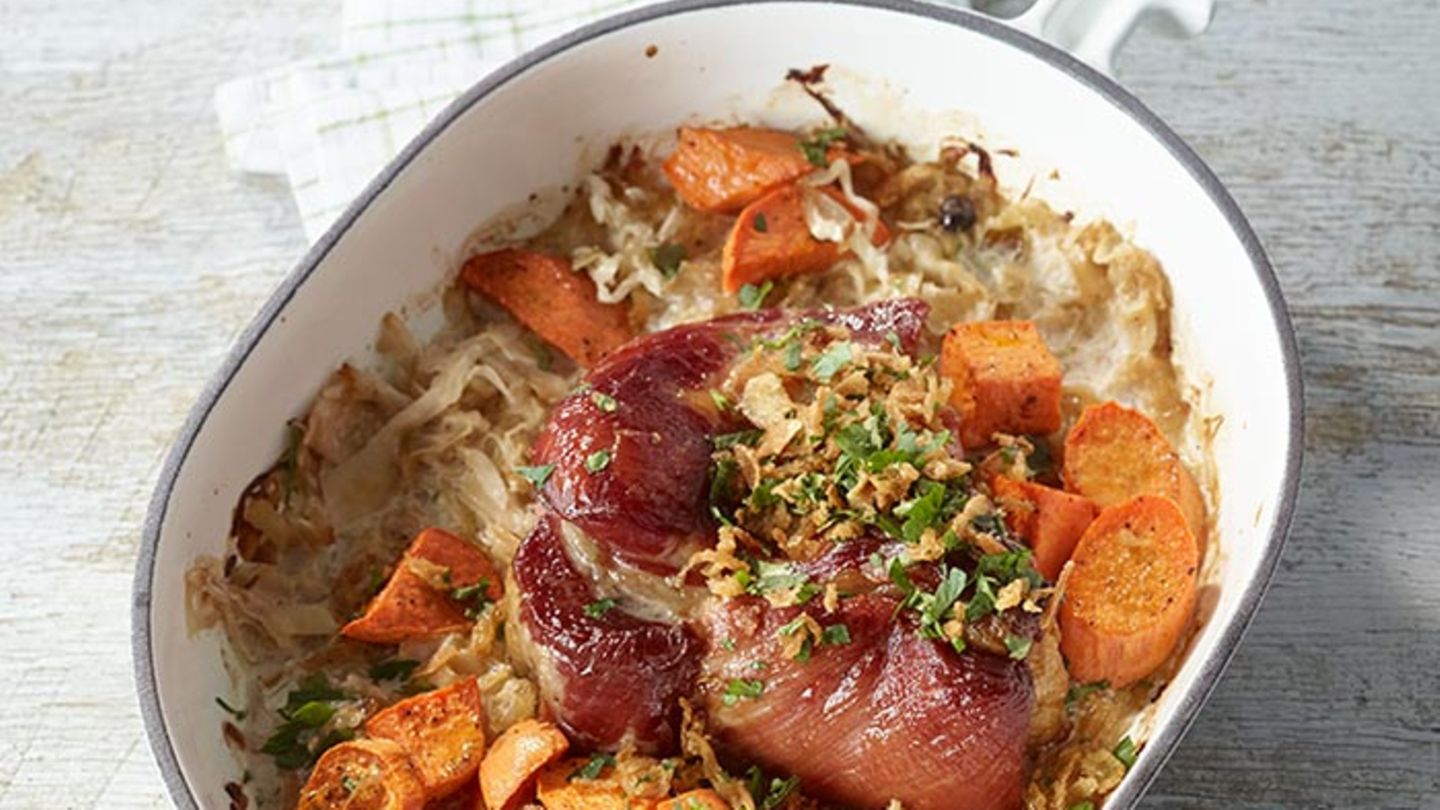 Kasseler mit Süßkartoffeln Rezept - [ESSEN UND TRINKEN]