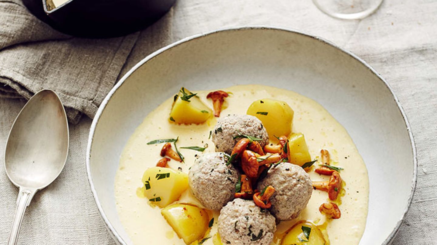 Kalbsklopse mit Kürbis-Béchamel Rezept