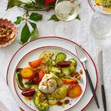 Orientalischer Gemüsesalat mit Labneh
