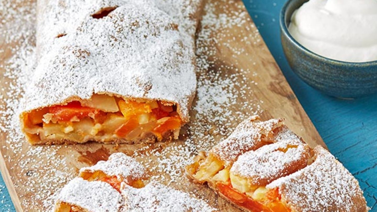 Apfel-Papaya-Strudel Rezept