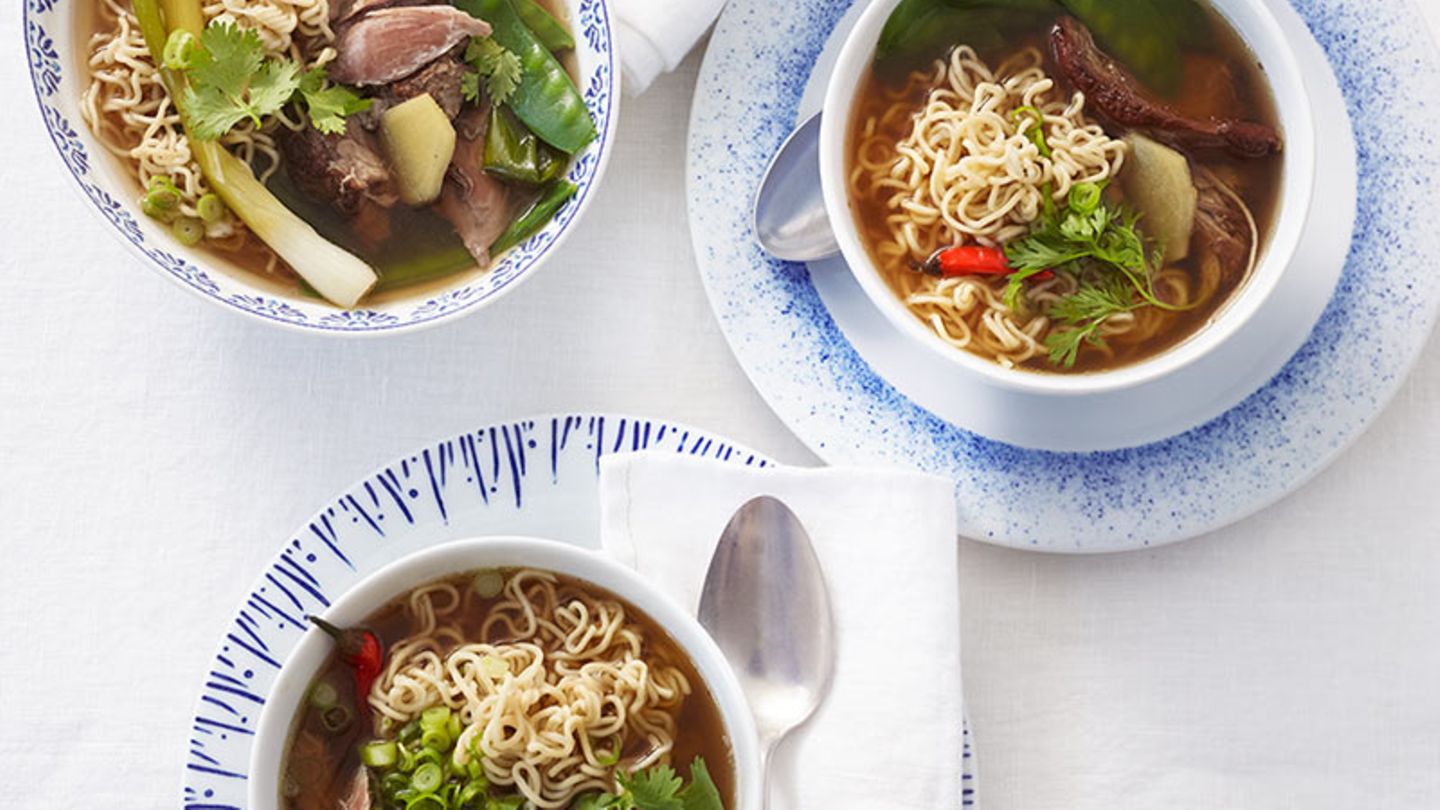 Asiatische Entensuppe Rezept